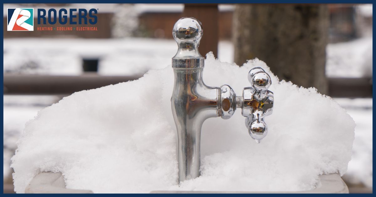Frozen faucet on plumbing system